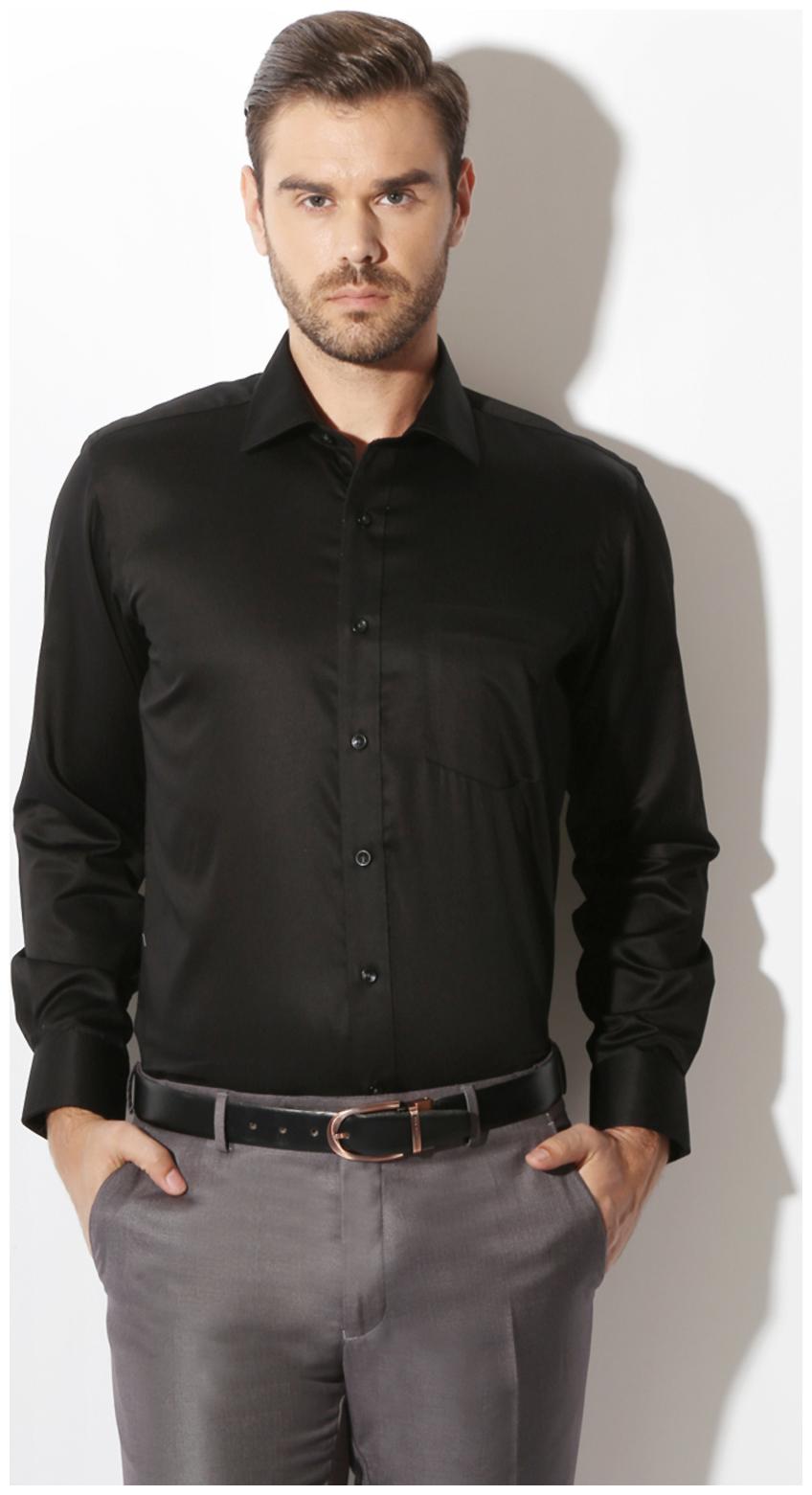 

Van Heusen Men Regular fit Formal Shirt - Black