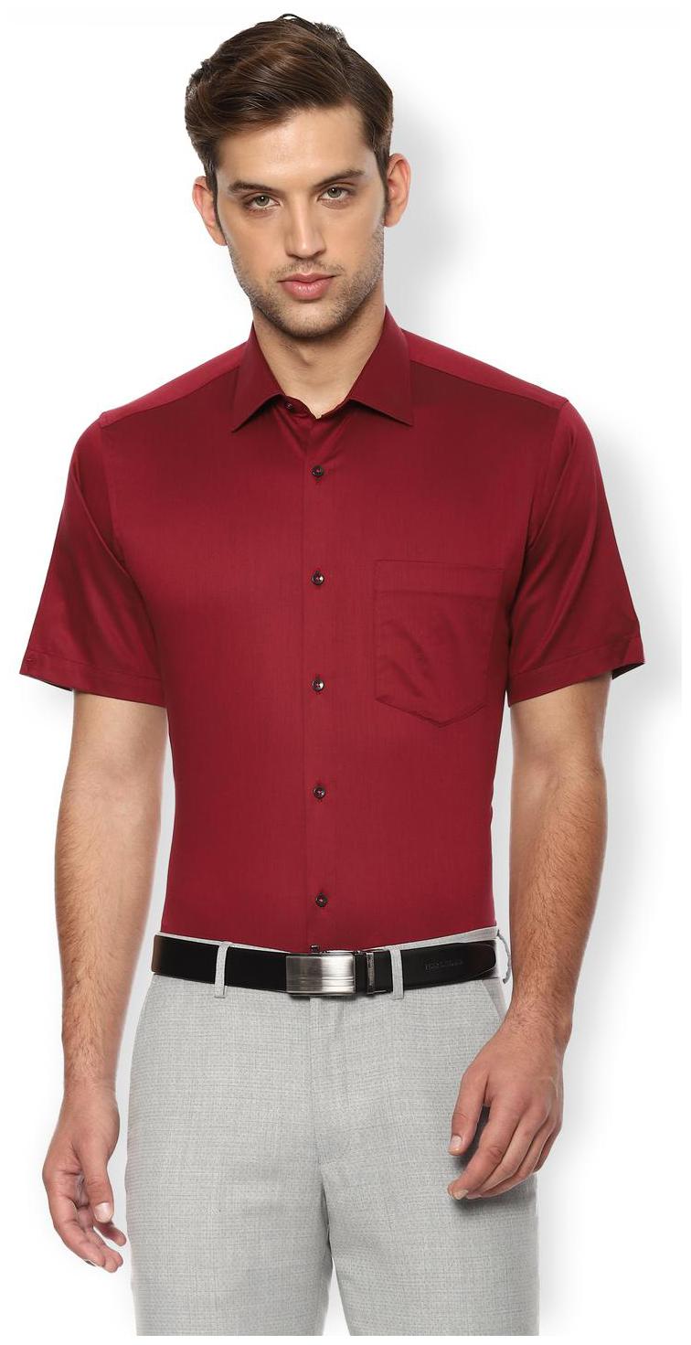 

Van Heusen Men Regular fit Formal Shirt - Maroon