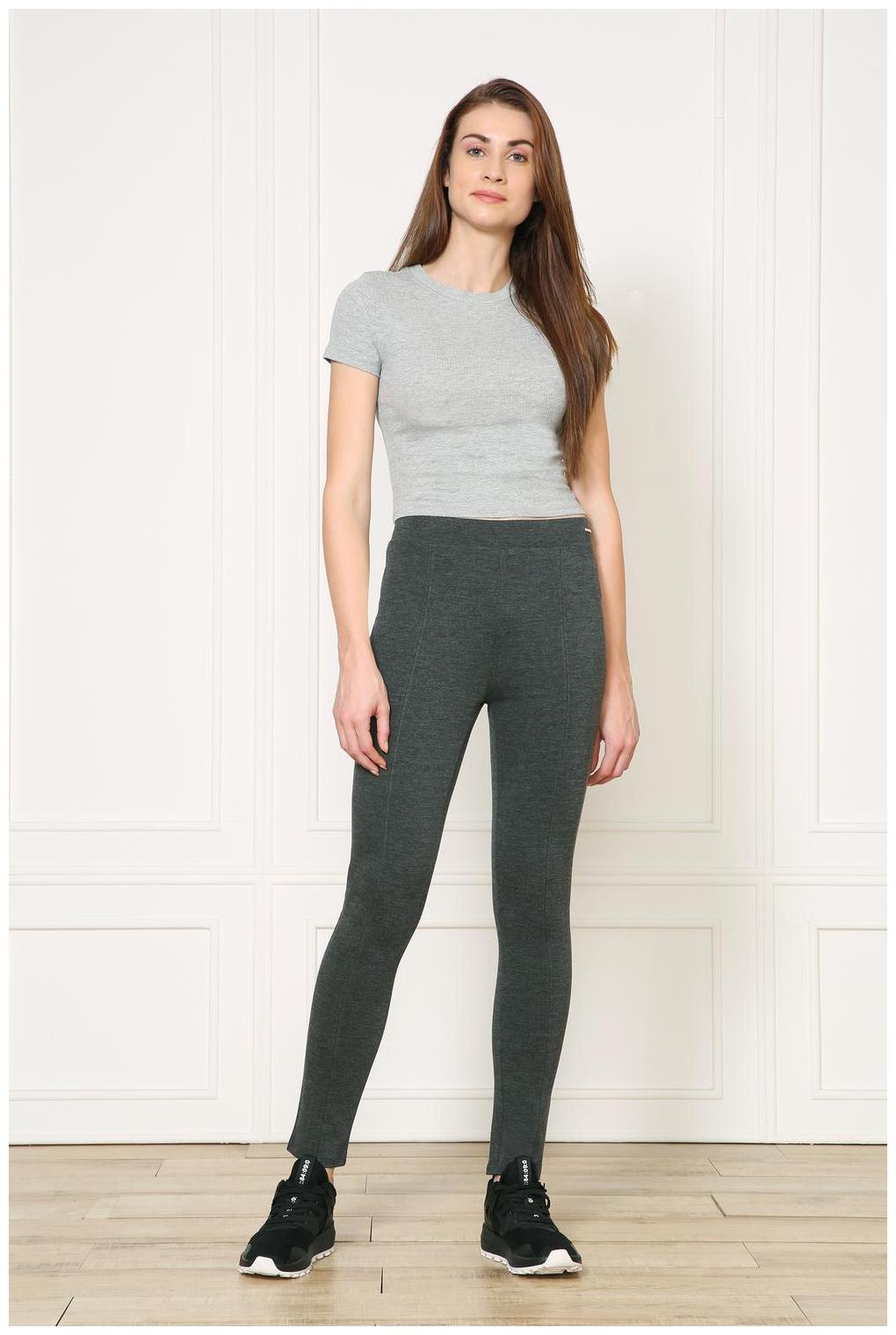

Van Heusen Cotton Solid Women Green Tregging