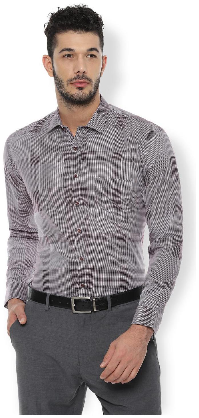 

Van Heusen Men Slim fit Formal Shirt - Maroon