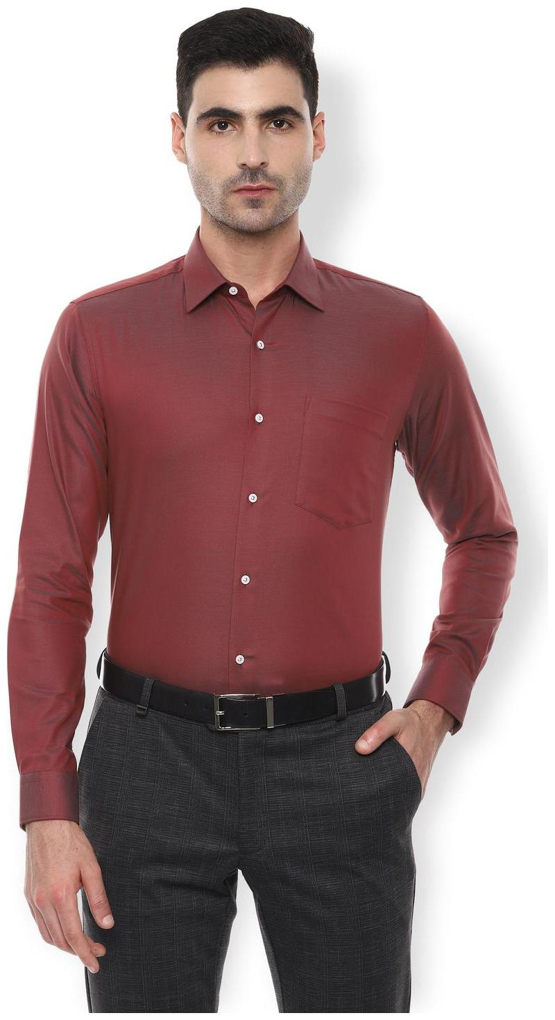 

Van Heusen Men Slim fit Formal Shirt - Maroon