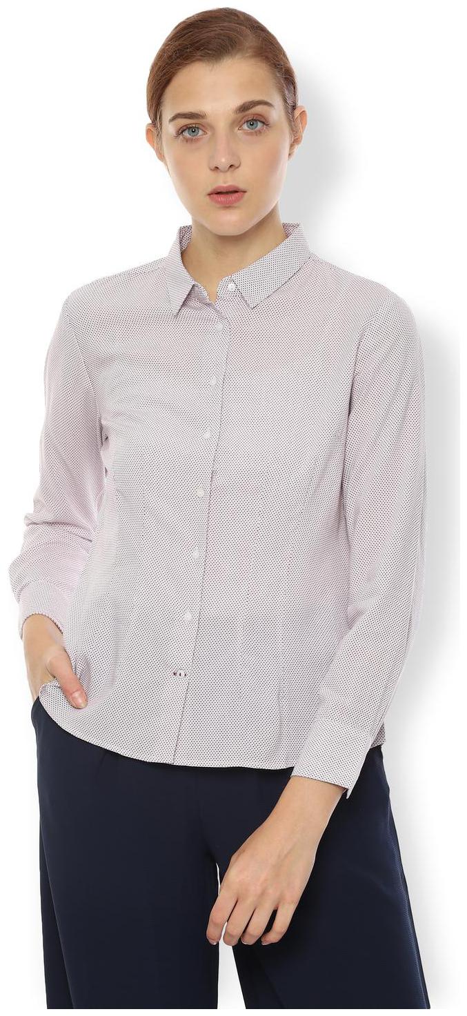 

Van Heusen Women Brown Printed Regular Fit Shirt