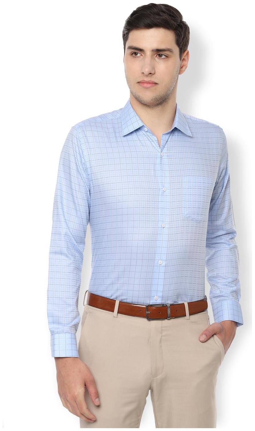 

Van Heusen Men Slim fit Formal Shirt - Blue