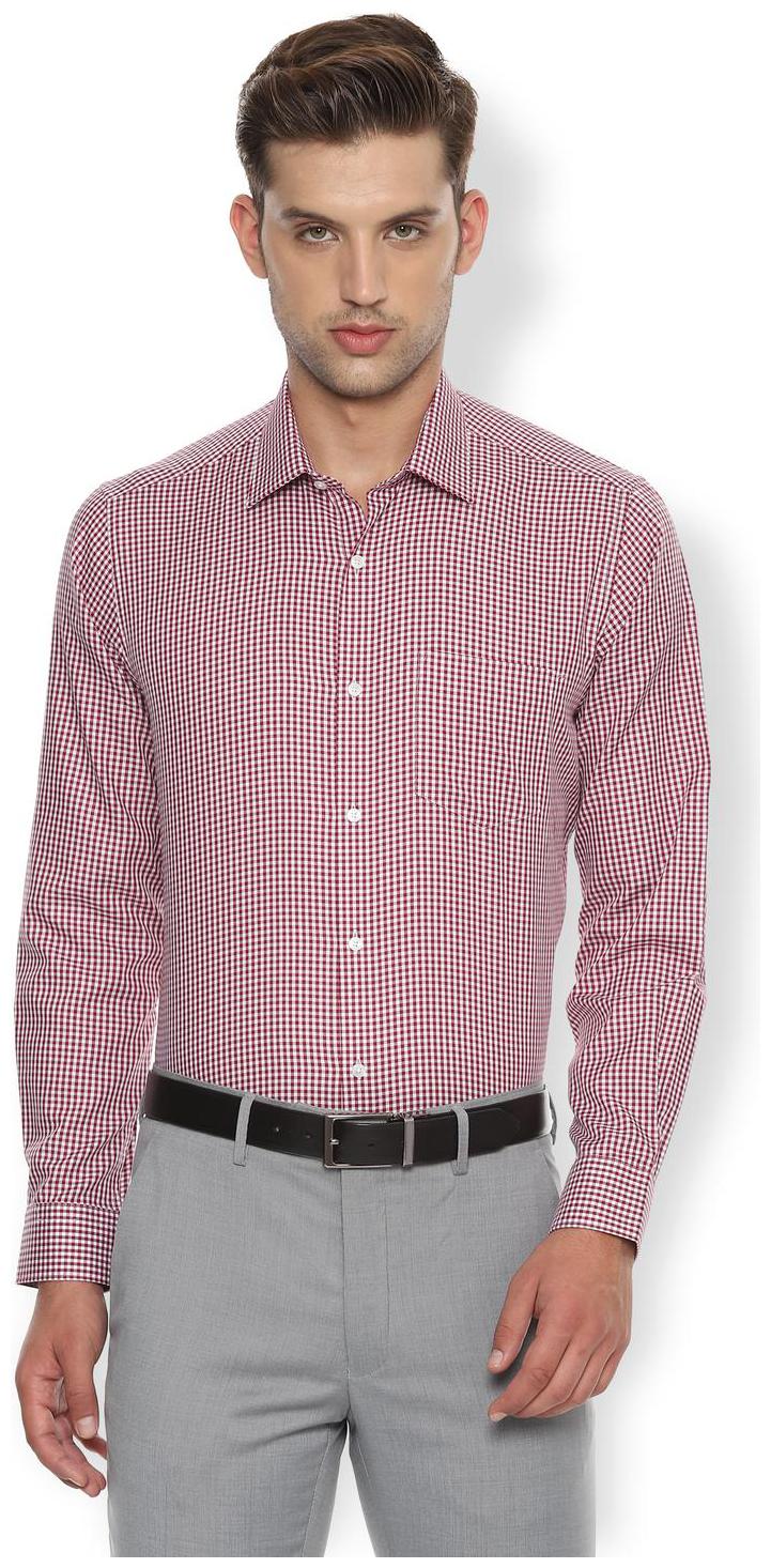 

Van Heusen Men Regular fit Formal Shirt - Red