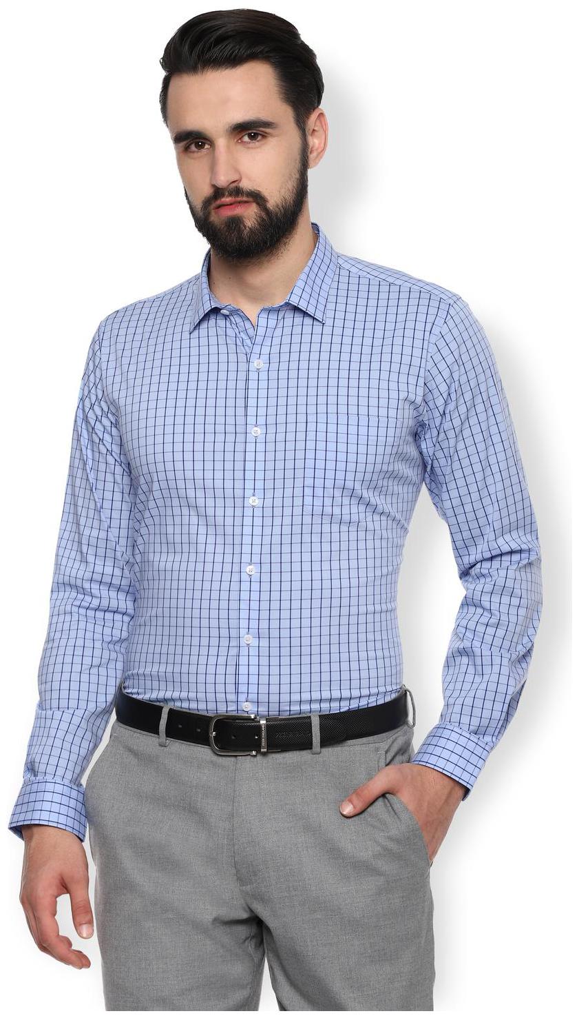 

Van Heusen Men Slim fit Formal Shirt - Blue