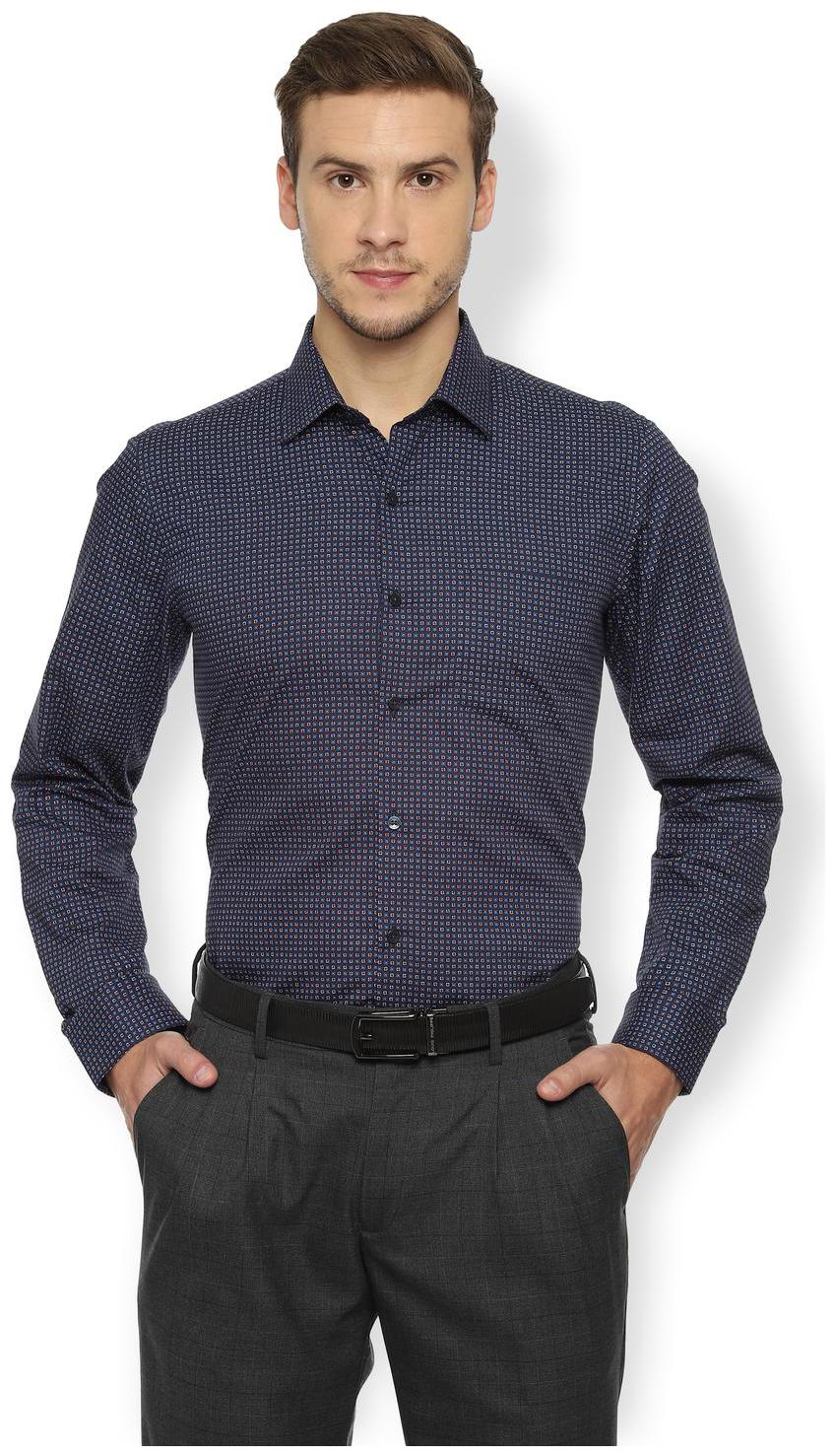 

Van Heusen Men Slim fit Formal Shirt - Blue