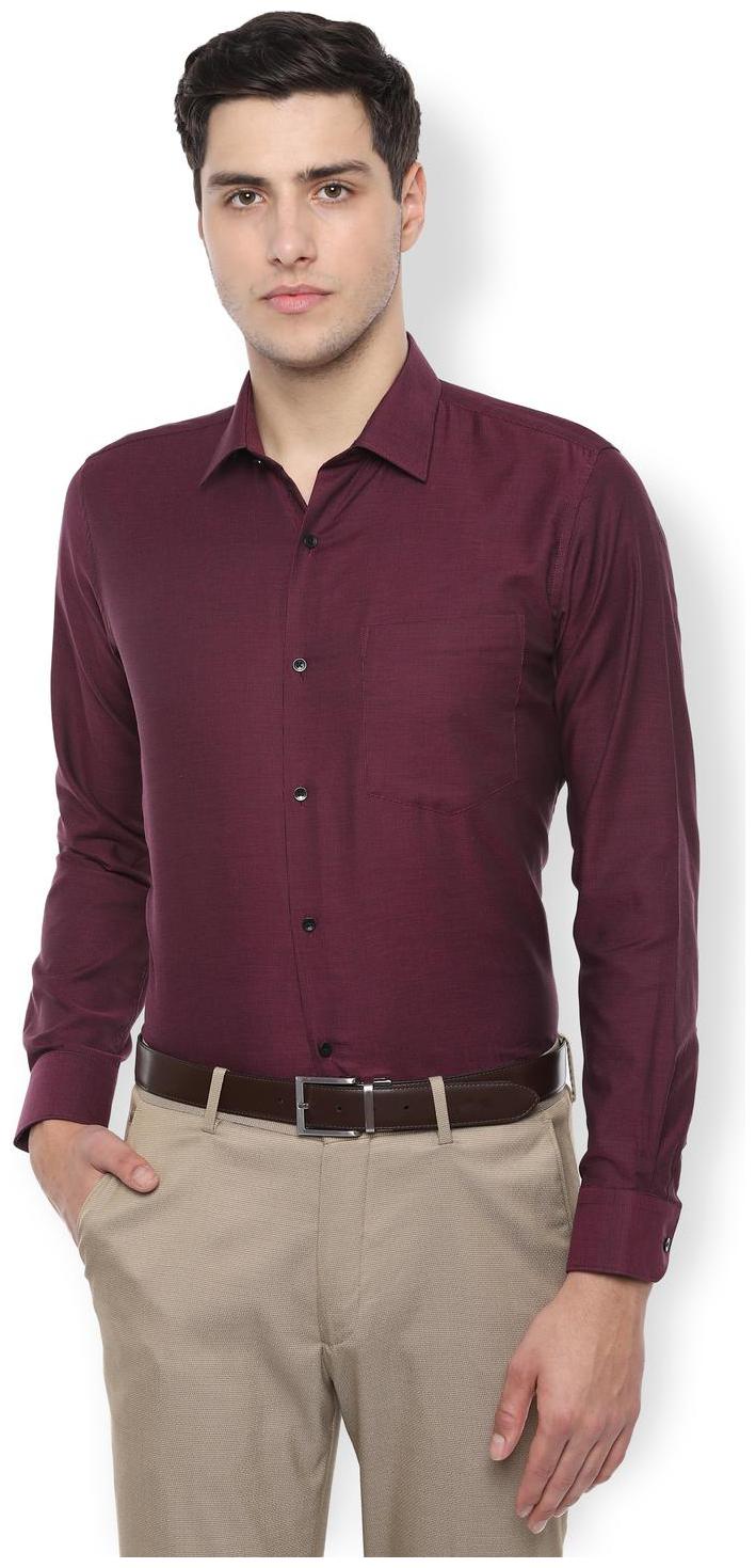 

Van Heusen Men Slim fit Formal Shirt - Maroon