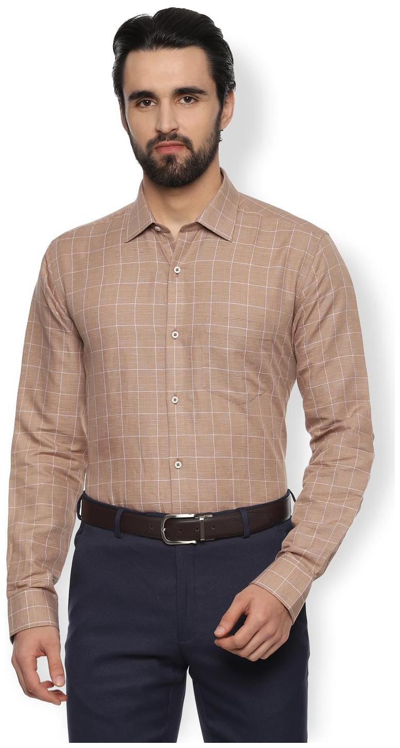 

Van Heusen Men Regular fit Formal Shirt - Brown