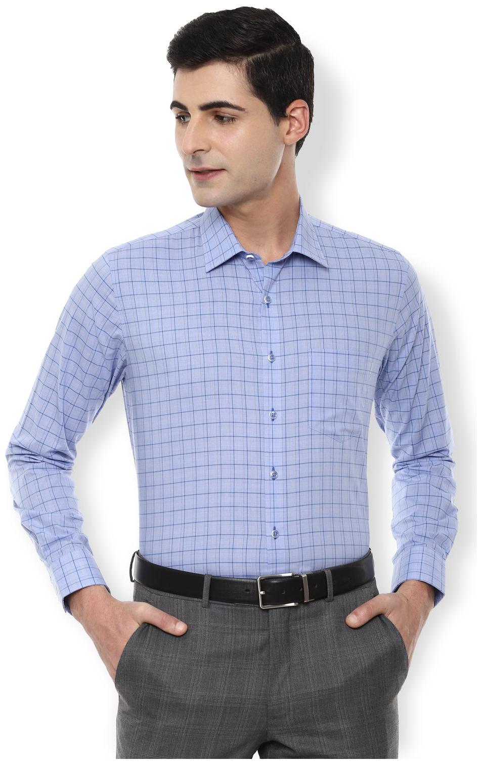 

Van Heusen Men Slim fit Formal Shirt - Blue