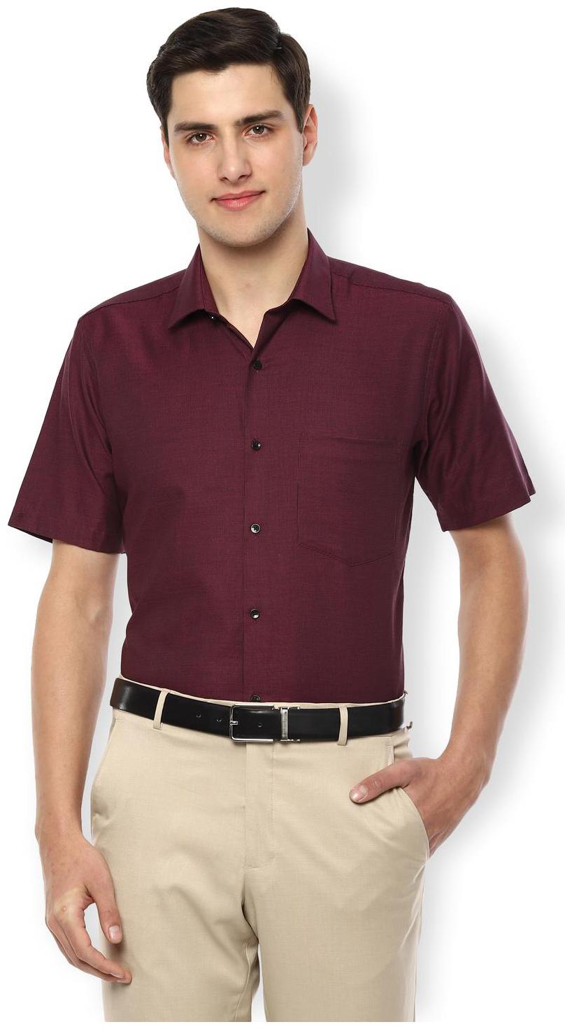 

Van Heusen Men Regular fit Formal Shirt - Maroon