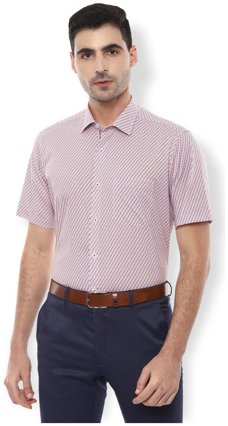 

Van Heusen Men Regular fit Formal Shirt - Red
