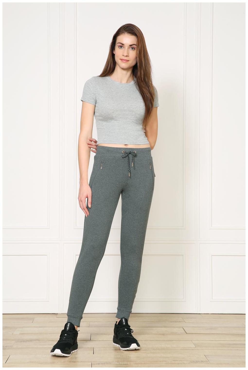 

Van Heusen Women Grey Slim fit Regular pants