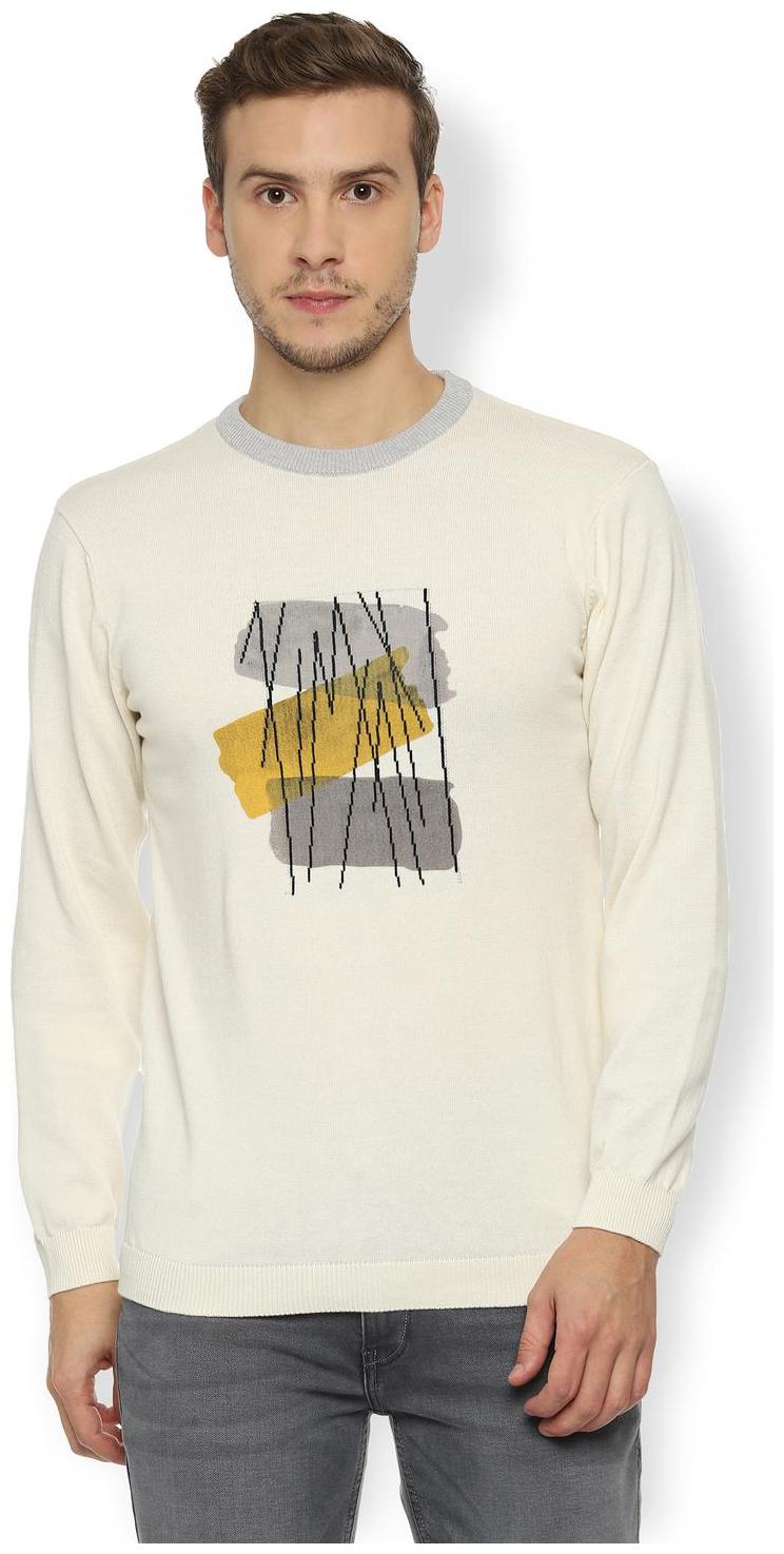 

Van Heusen Cotton Cream Color Sweaters