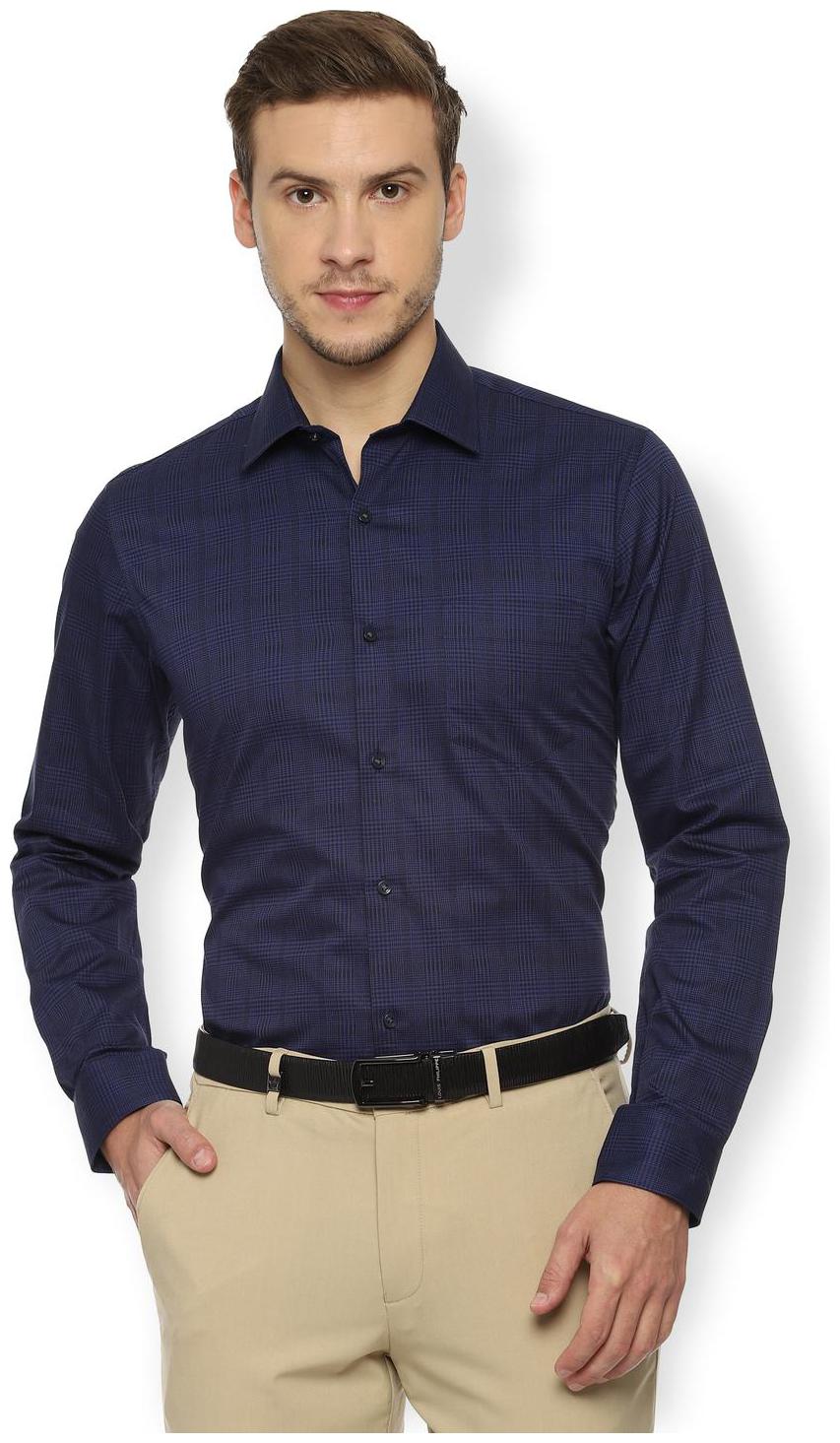 

Van Heusen Men Slim fit Formal Shirt - Blue