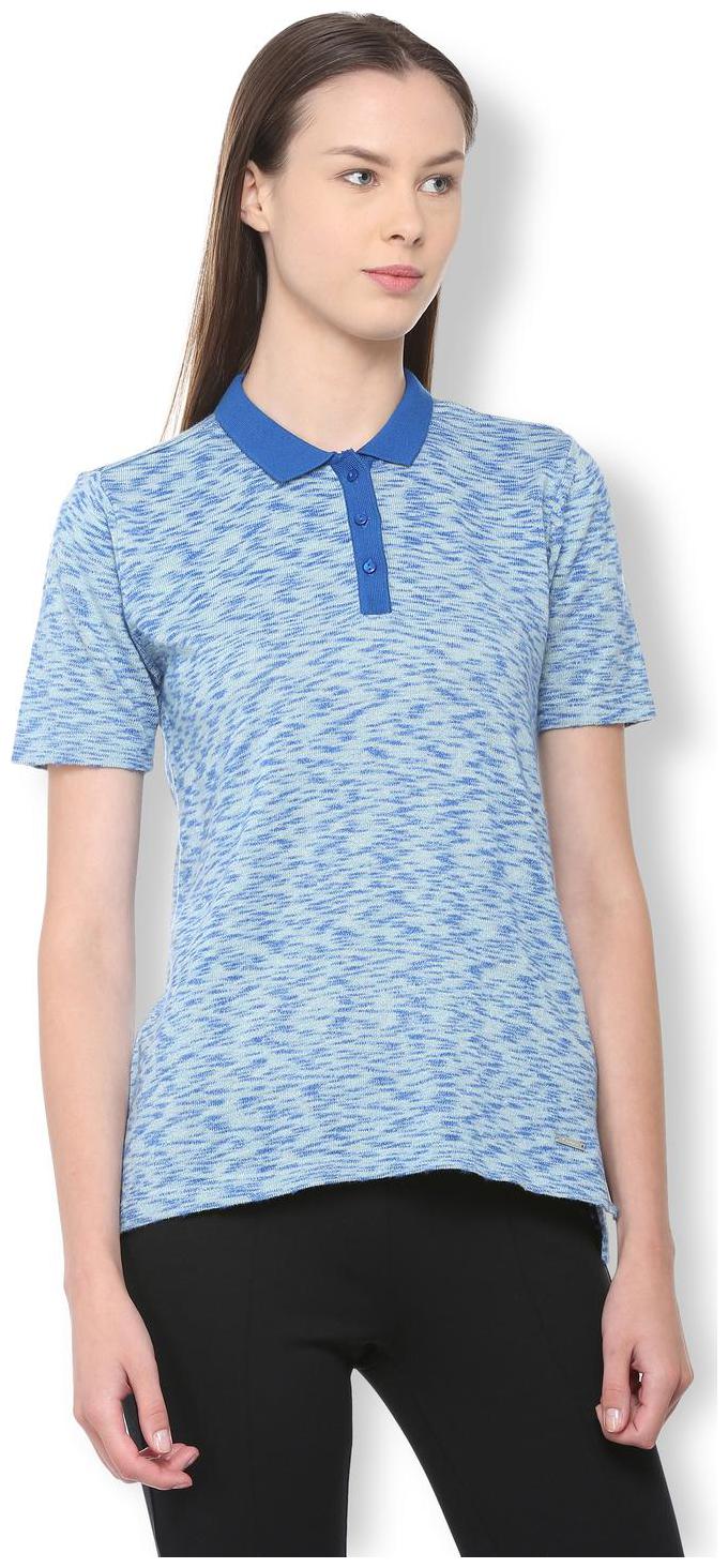 

Van Heusen Women Printed Regular top - Blue