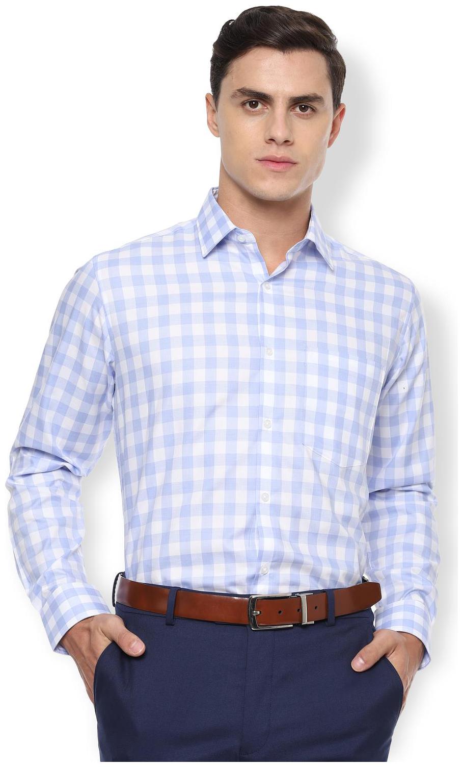 

Van Heusen Men Regular fit Formal Shirt - Blue