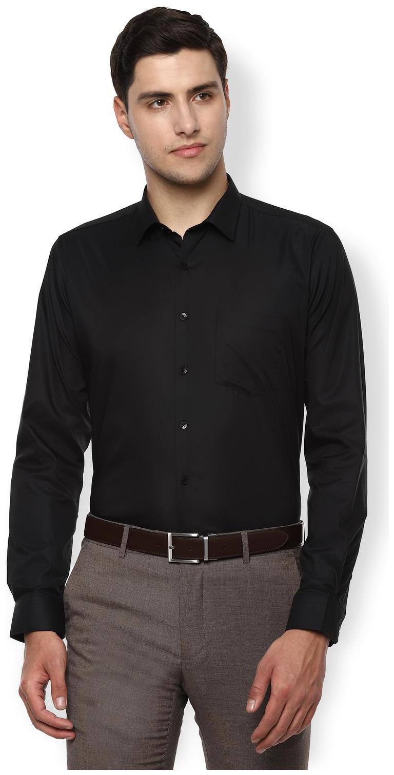 

Van Heusen Men Slim fit Formal Shirt - Black