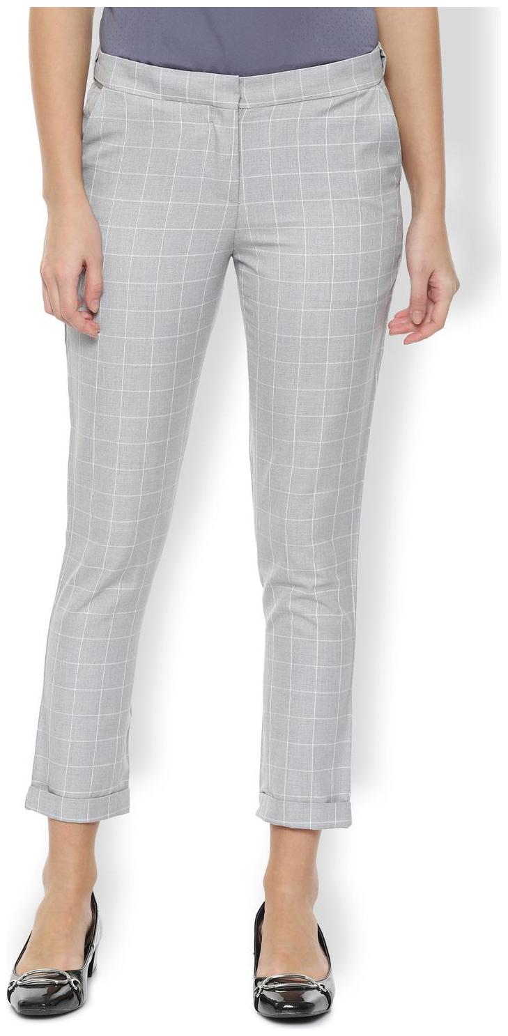 

Van Heusen Women Grey Regular fit Regular trousers