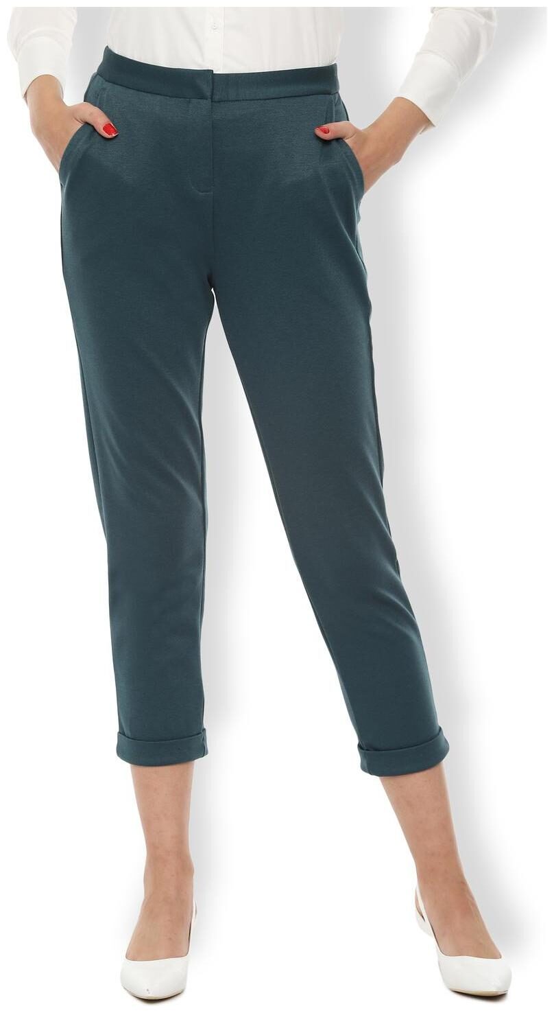 

Van Heusen Women Green Regular fit Regular trousers