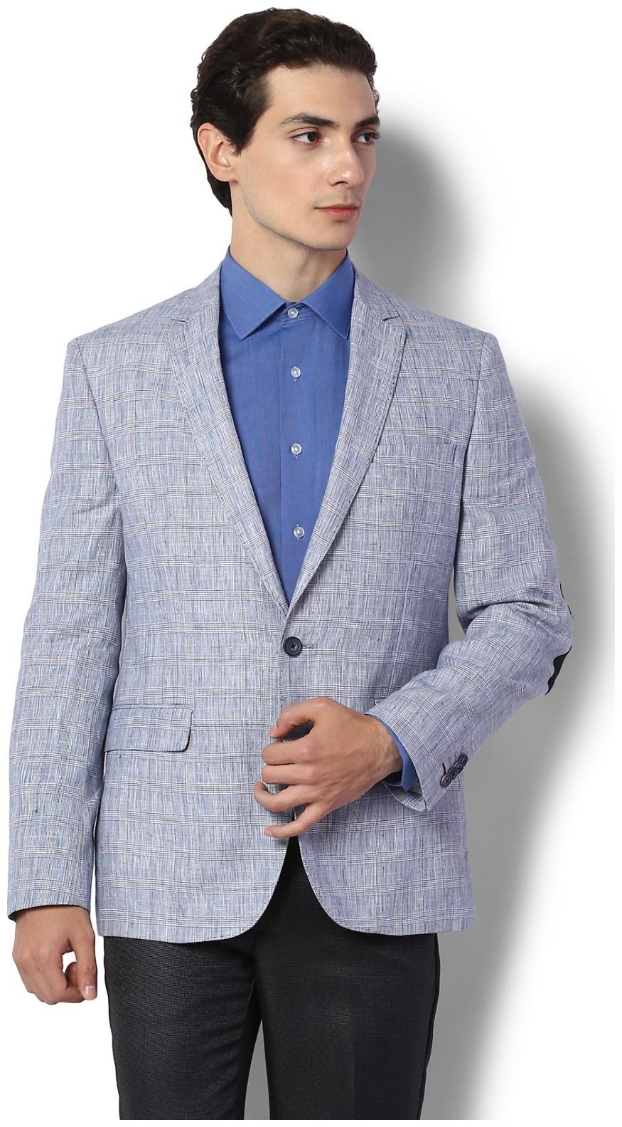 

Van Heusen Greyish Blue Blazer