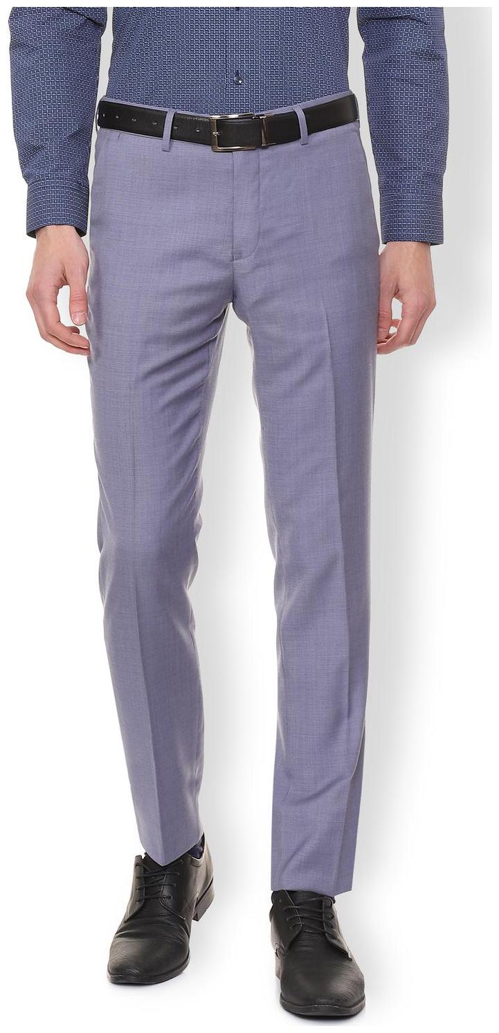 

Van Heusen Men Textured Slim Fit Formal Trouser - Grey