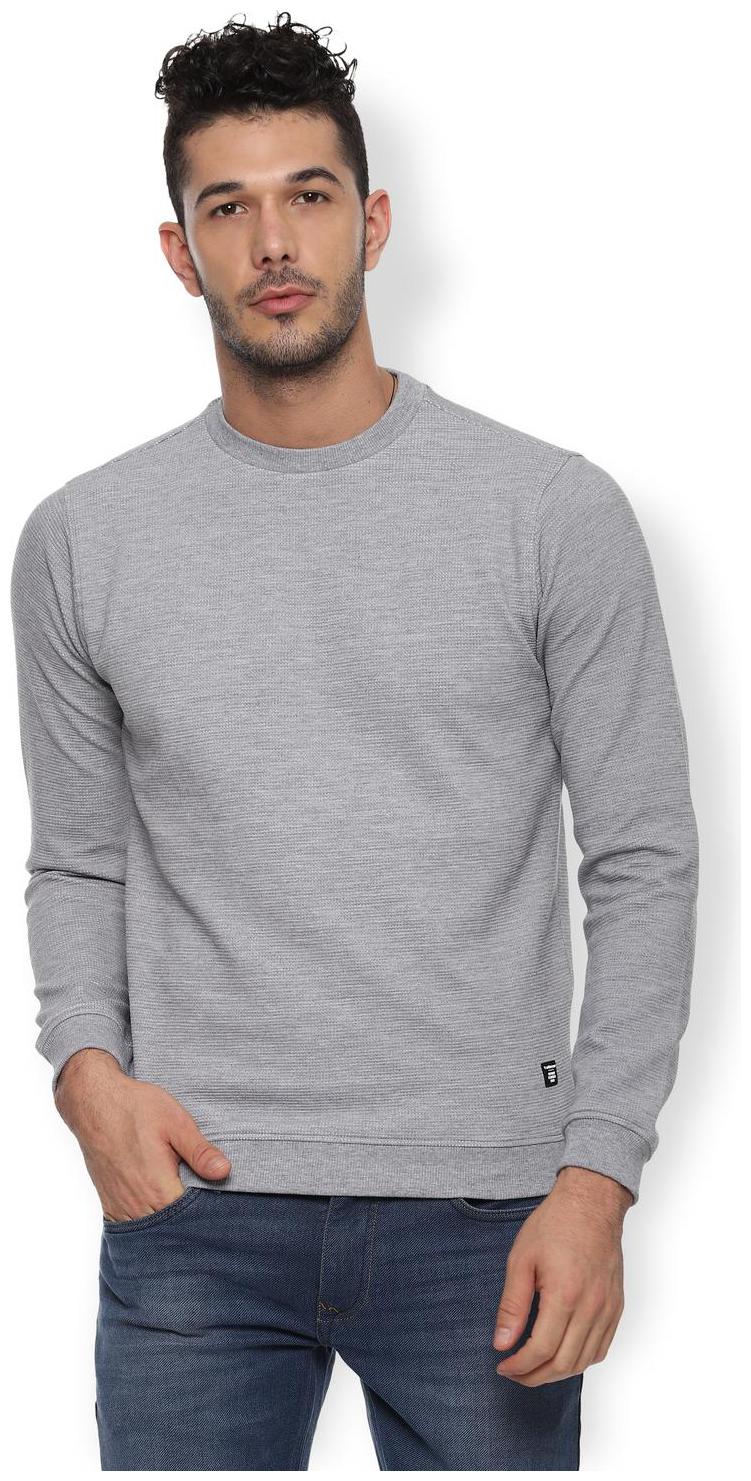 

Van Heusen Men Grey Round neck Sweatshirt