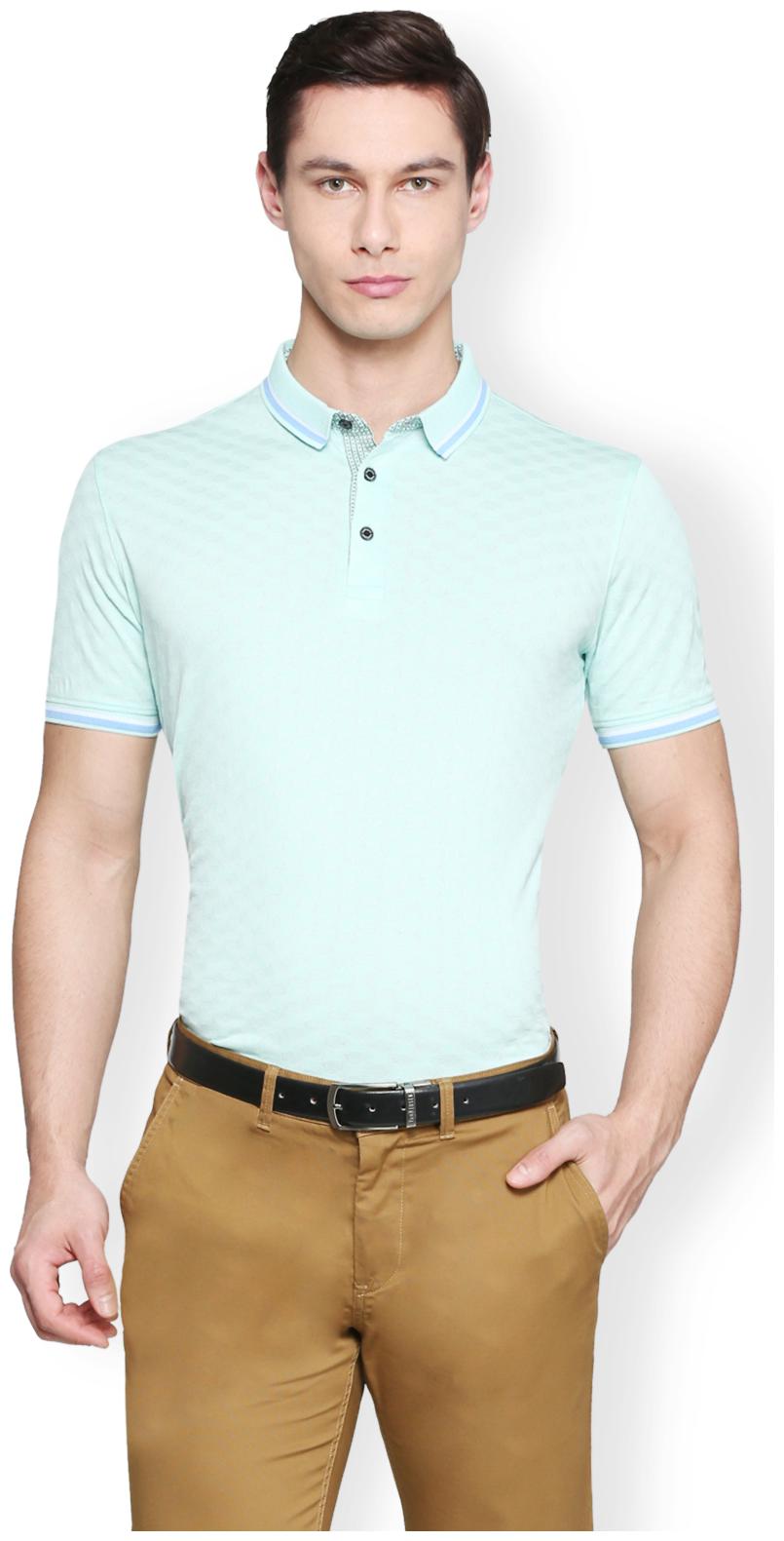 

Van Heusen Men Blue Regular fit Cotton Polo collar T-Shirt - Pack Of 1