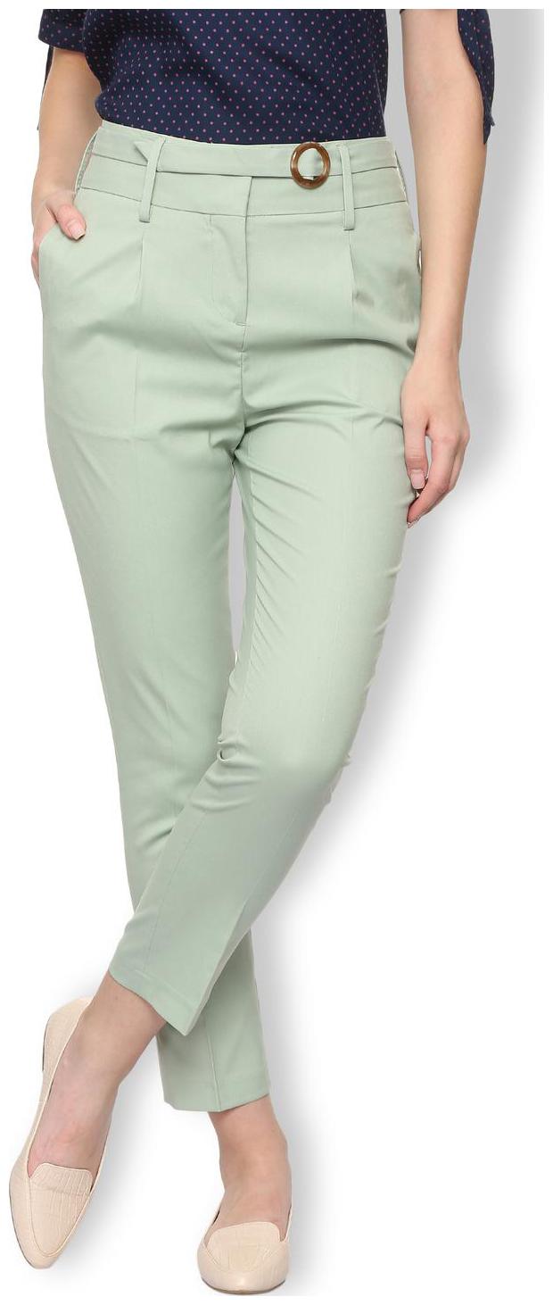 

Van Heusen Women Green Regular fit Regular trousers
