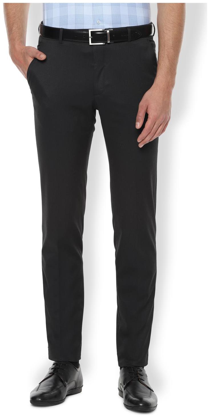 

Van Heusen Men Textured Slim Fit Formal Trouser - Grey