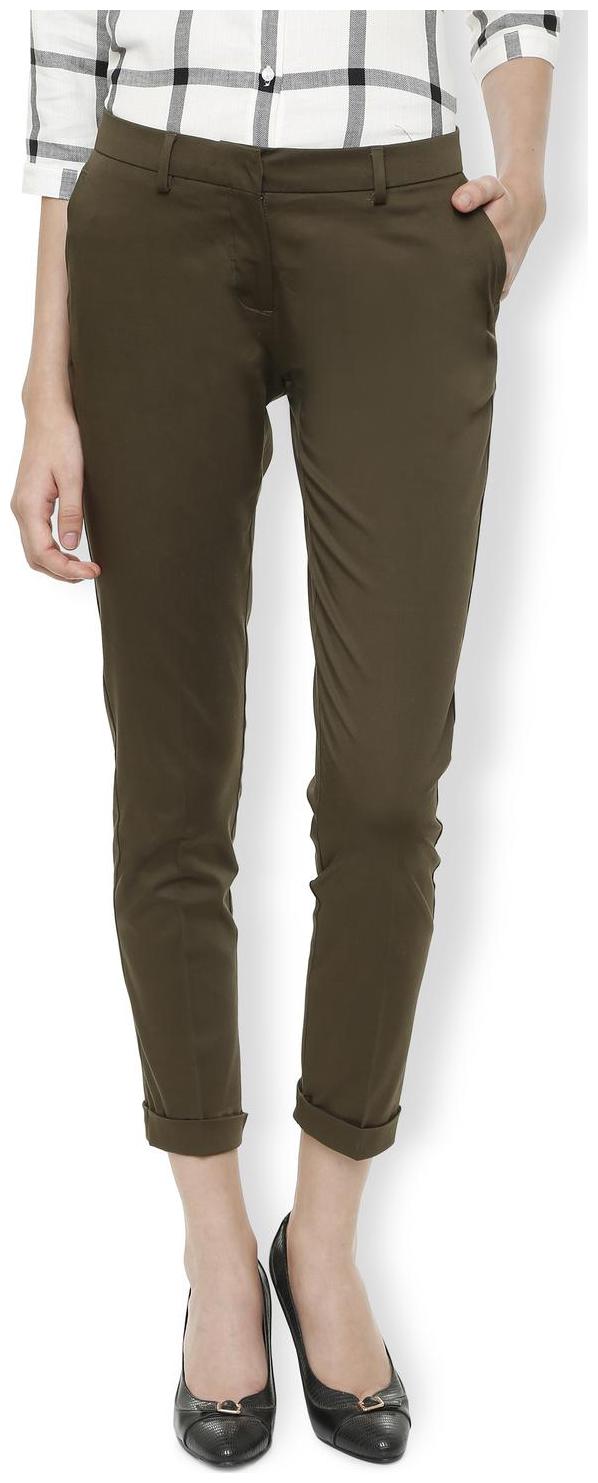 

Van Heusen Women Green Regular fit Regular trousers