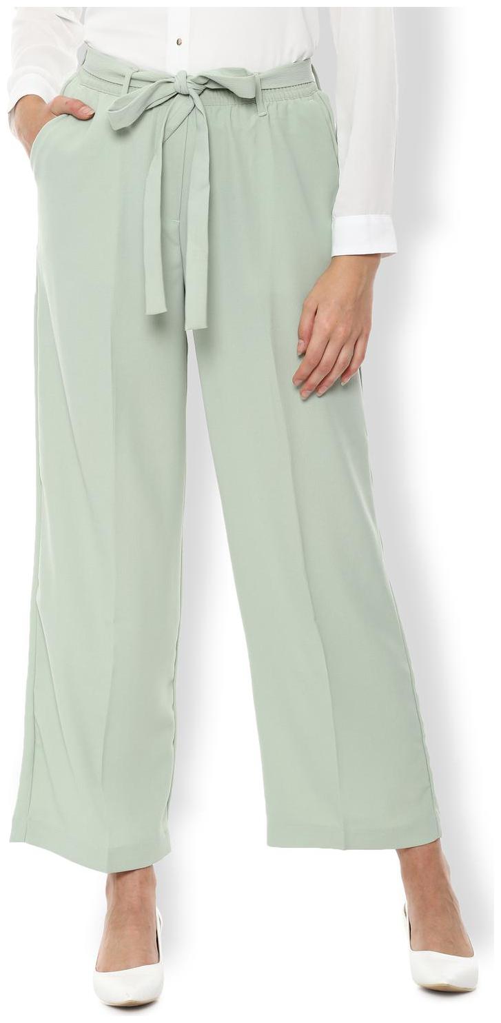 

Van Heusen Women Green Regular fit Regular trousers