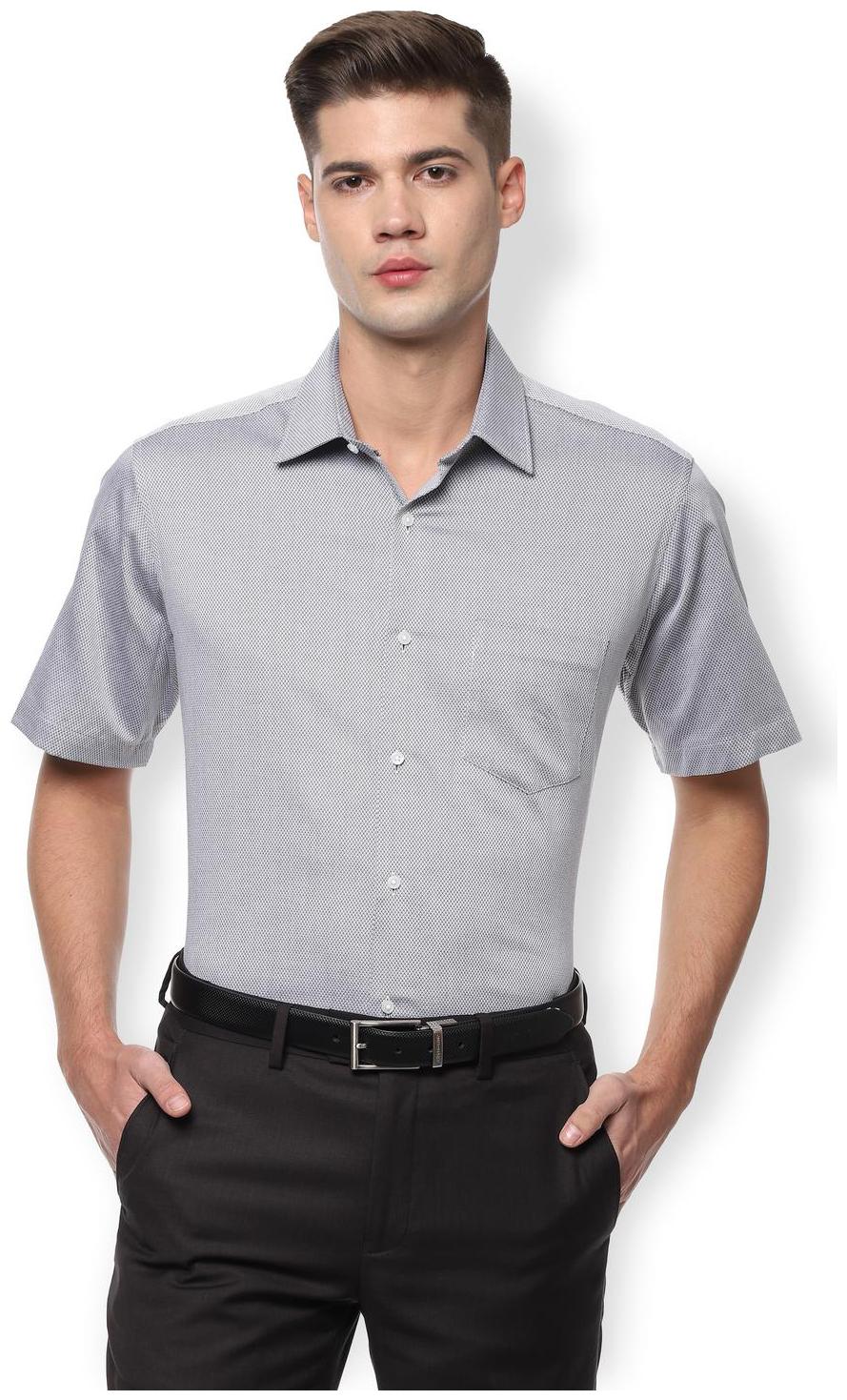 

Van Heusen Men Regular fit Formal Shirt - Grey