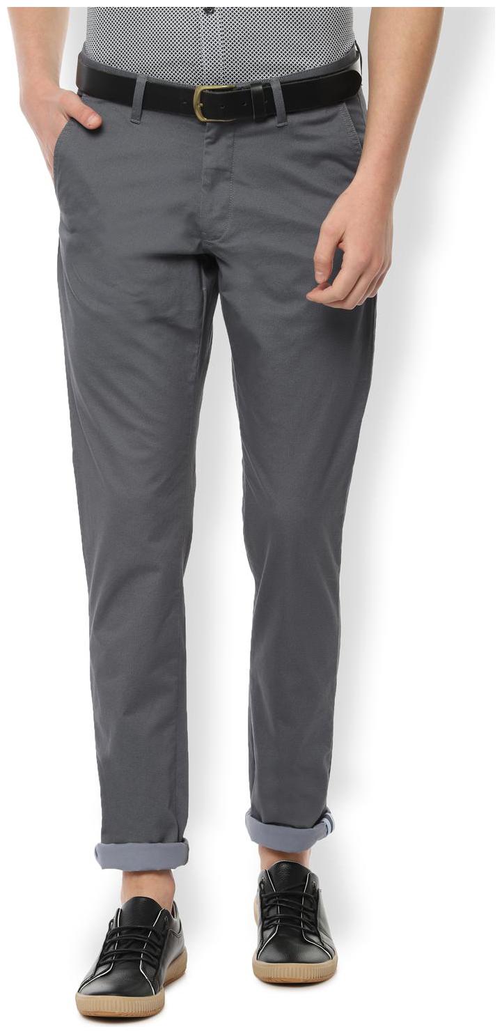 

Van Heusen Grey Casual Trouser