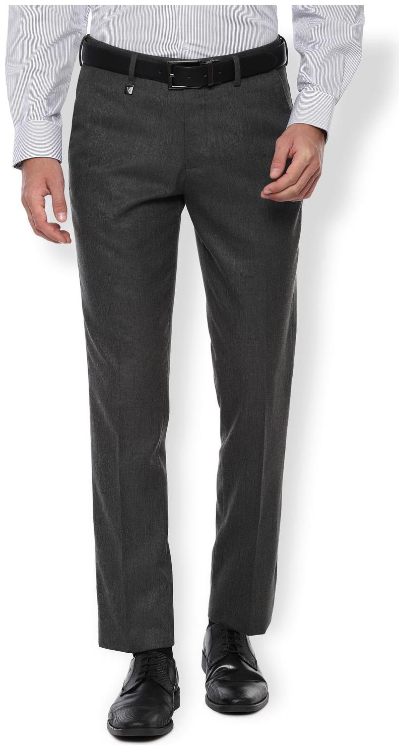 

Van Heusen Men Textured Skinny Fit Formal Trouser - Grey