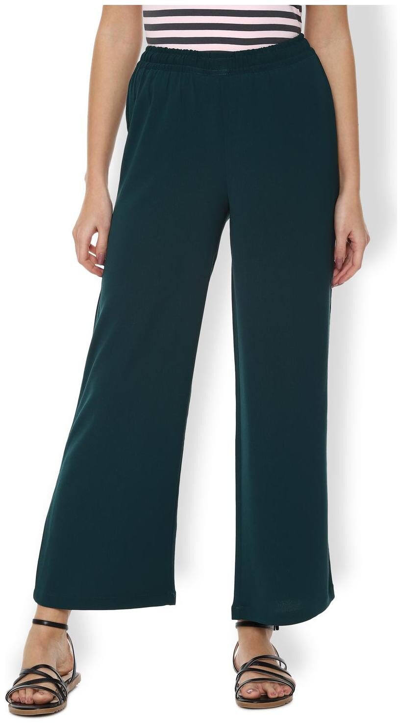 

Van Heusen Women Green Regular fit Regular trousers