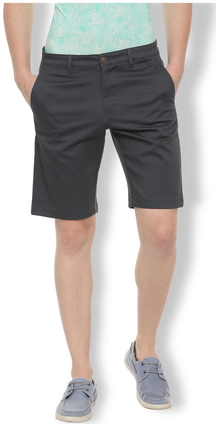 

Van Heusen Men Grey Regular Fit Regular Shorts