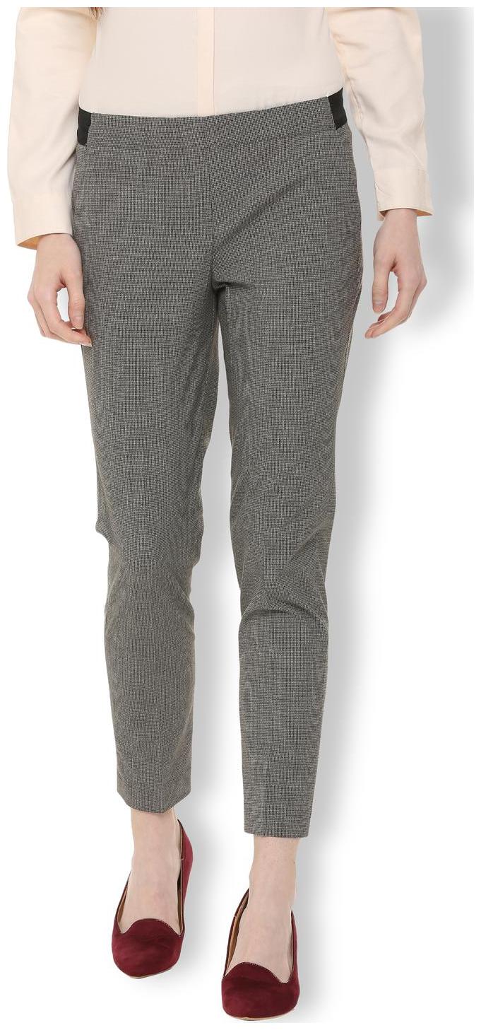 

Van Heusen Women Grey Regular fit Regular trousers