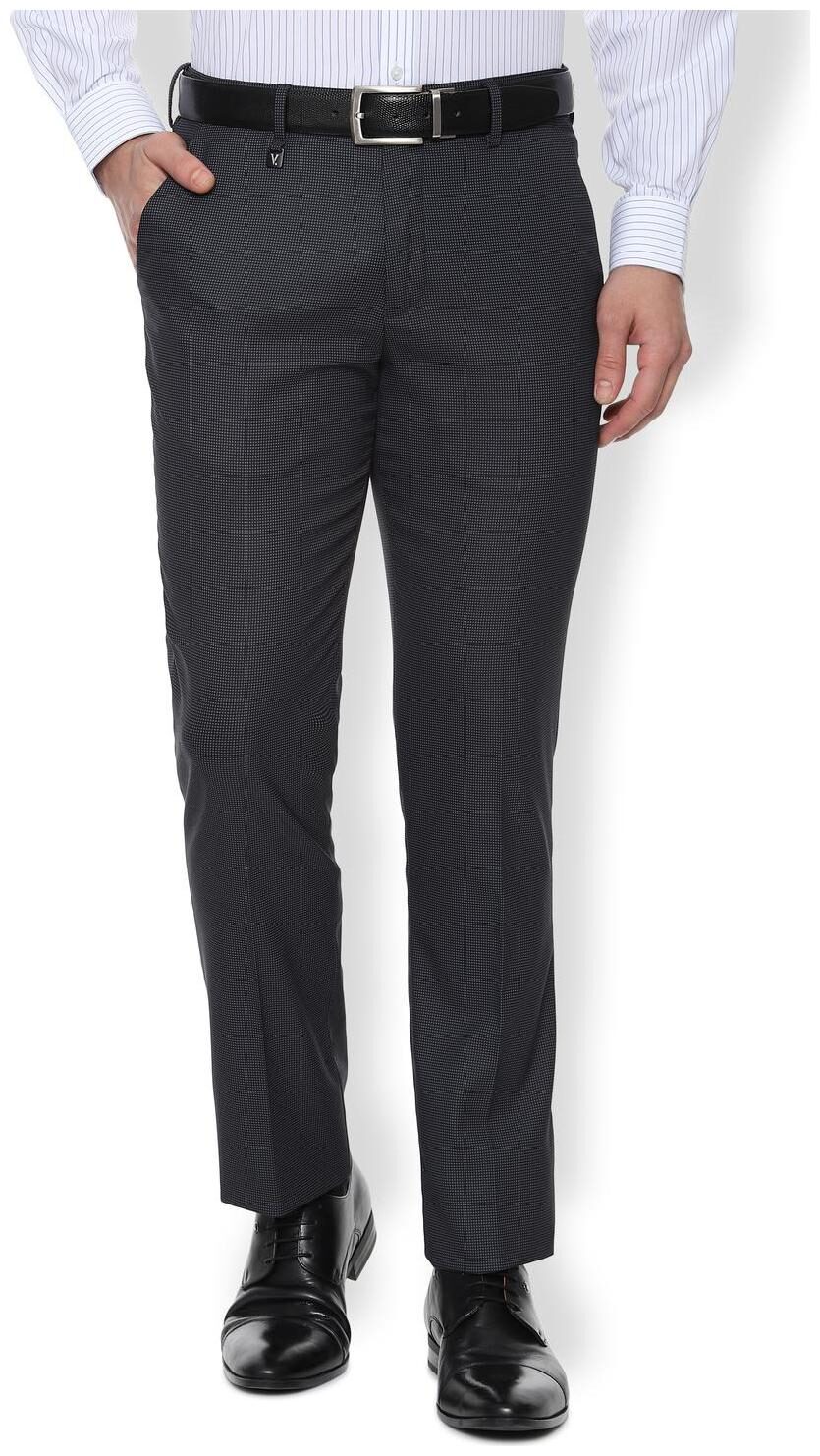 

Van Heusen Men Textured Skinny Fit Formal Trouser - Grey