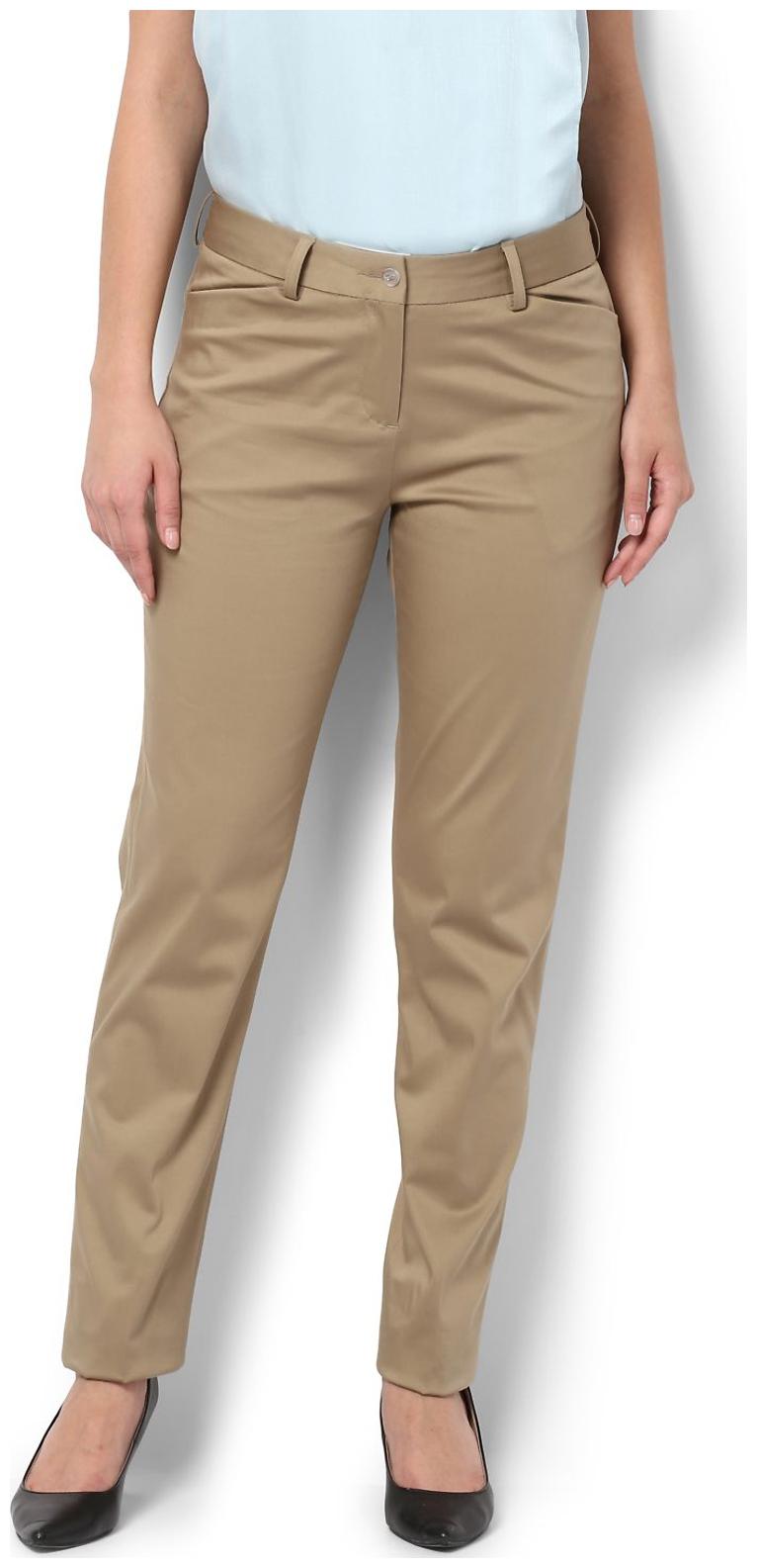

Van Heusen Women Brown Regular fit Regular trousers