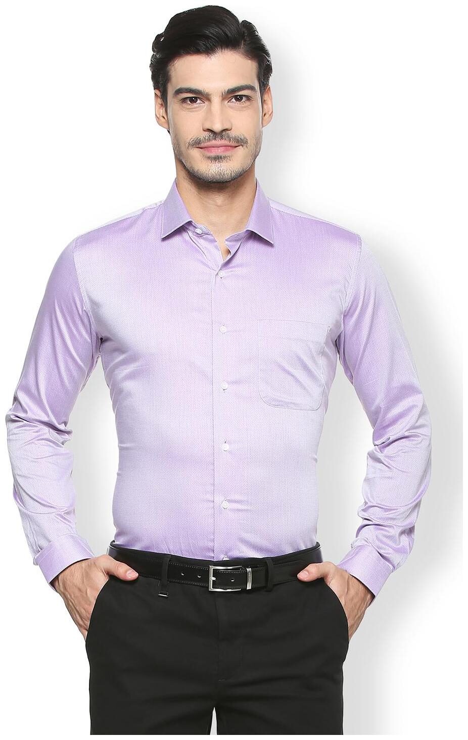 

Van Heusen Men Super slim fit Formal Shirt - Purple