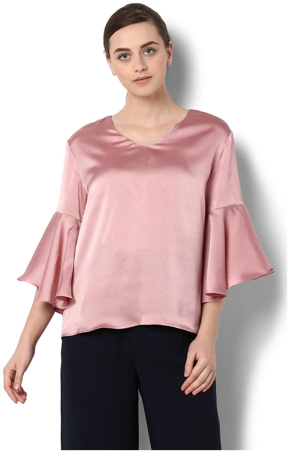 

Van Heusen Women Printed A-line top - Purple
