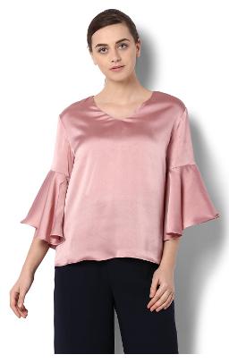 

Van Heusen Women Printed A-line top - Purple