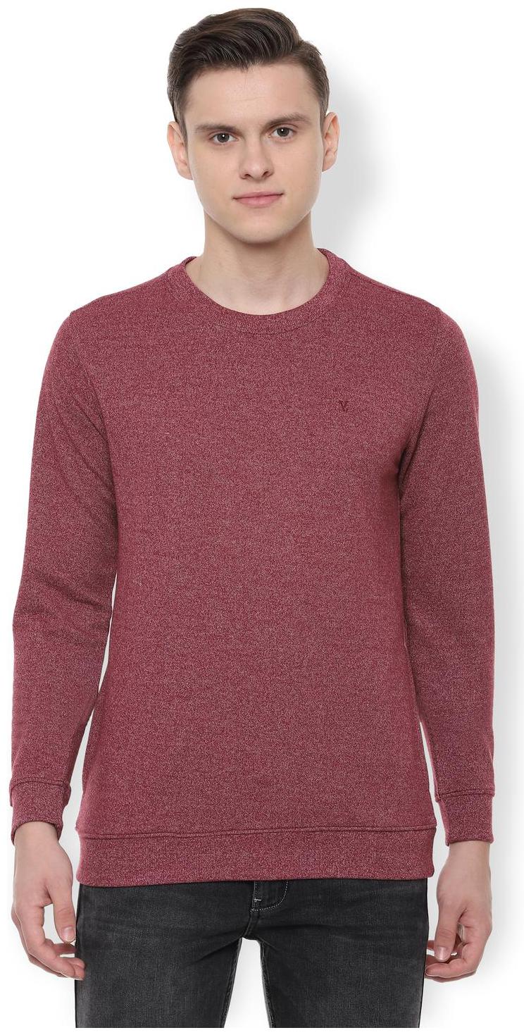

Van Heusen Men Maroon Round neck Sweatshirt