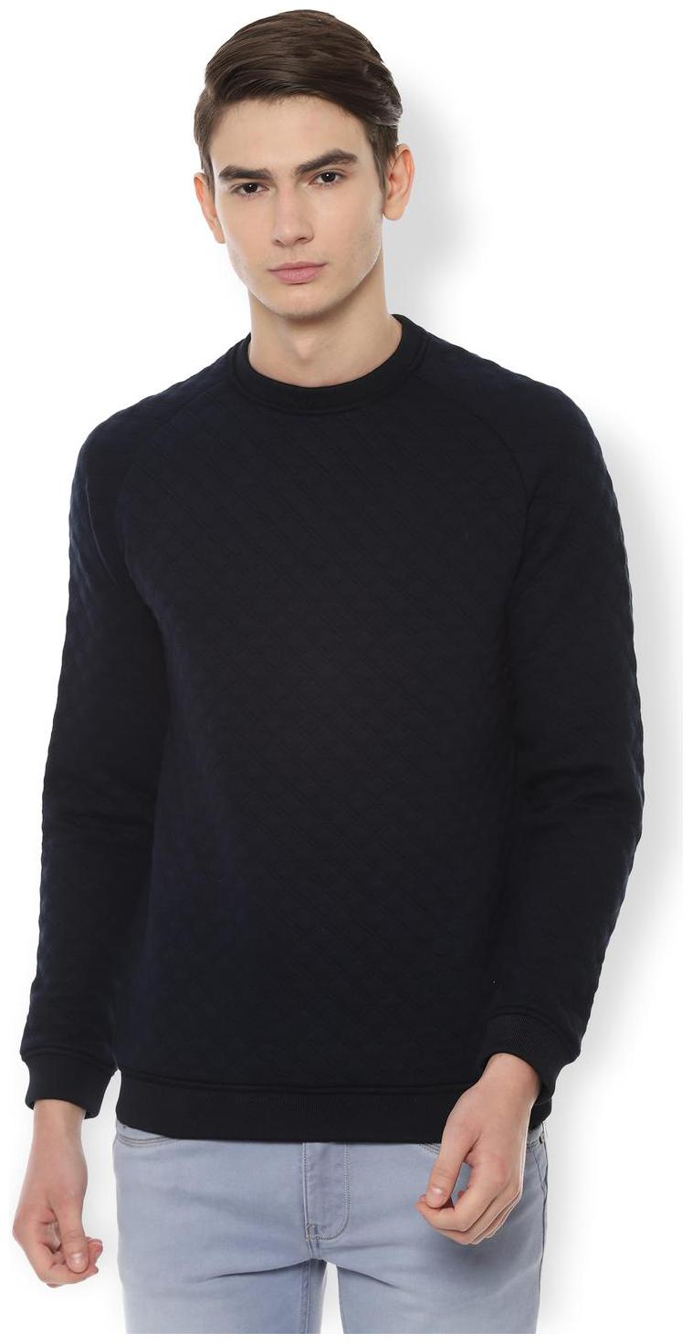 

Van Heusen Men Blue Round neck Sweatshirt