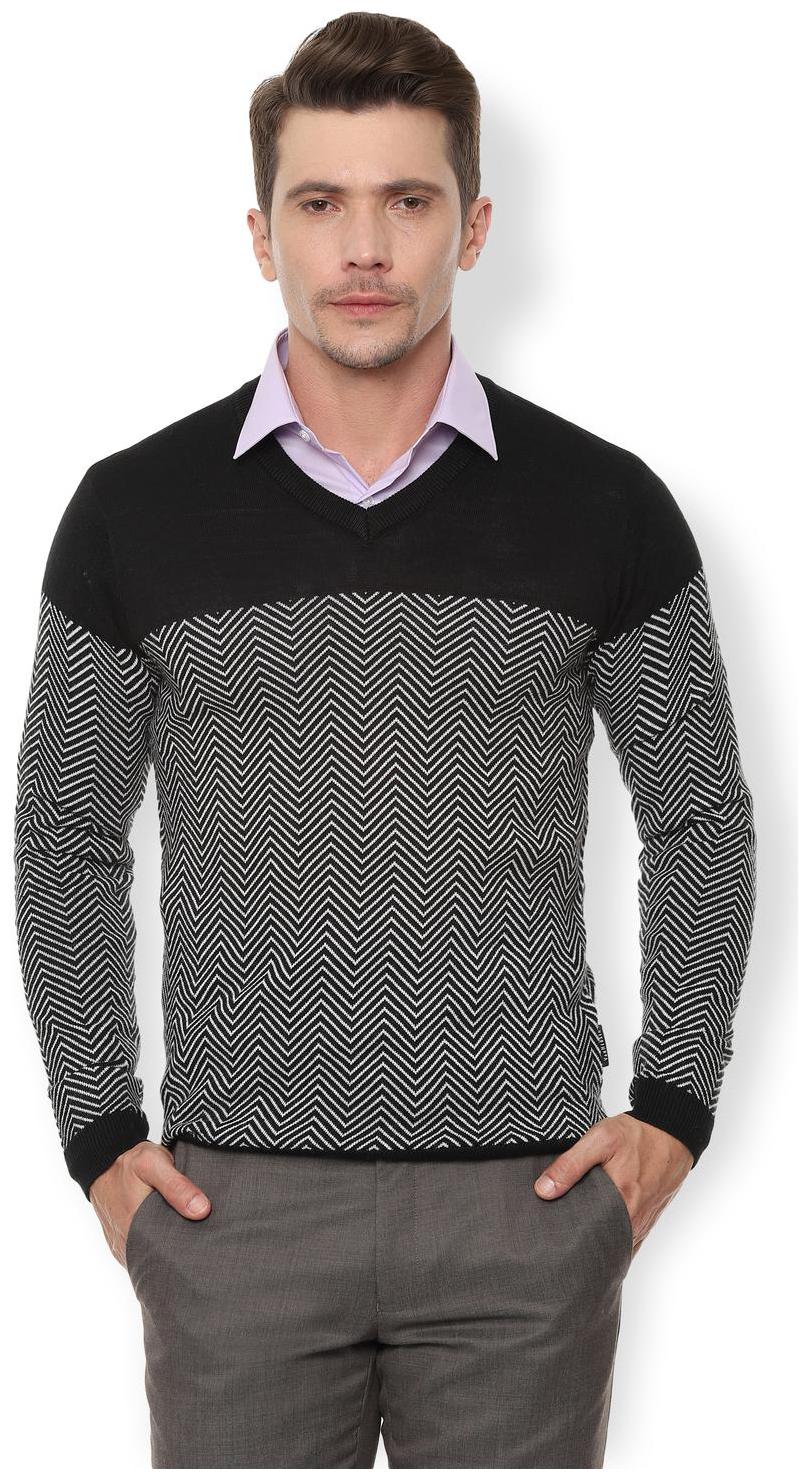 

Van Heusen Men Blended Pullover Black