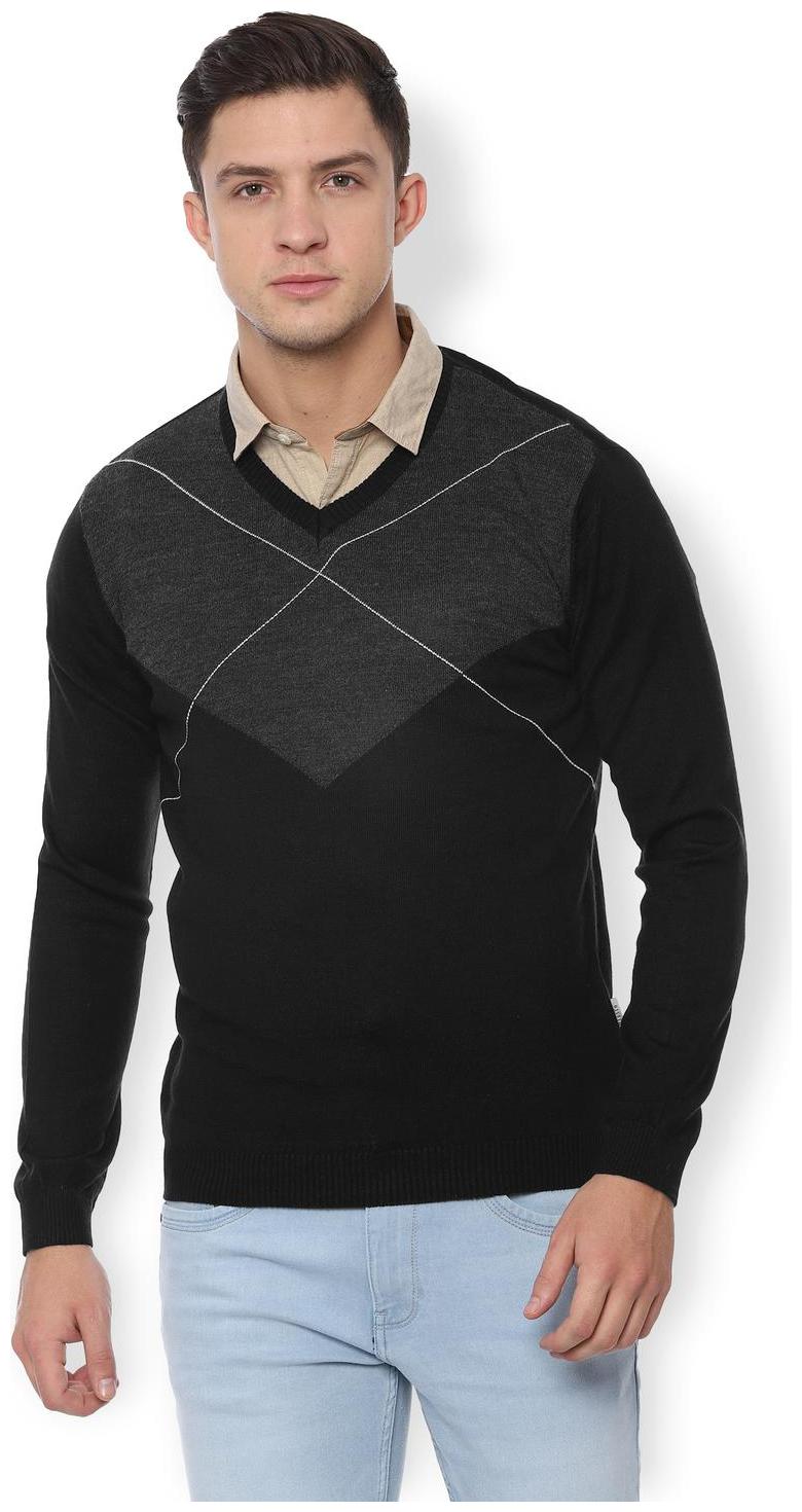 

Van Heusen Men Blended Pullover Black
