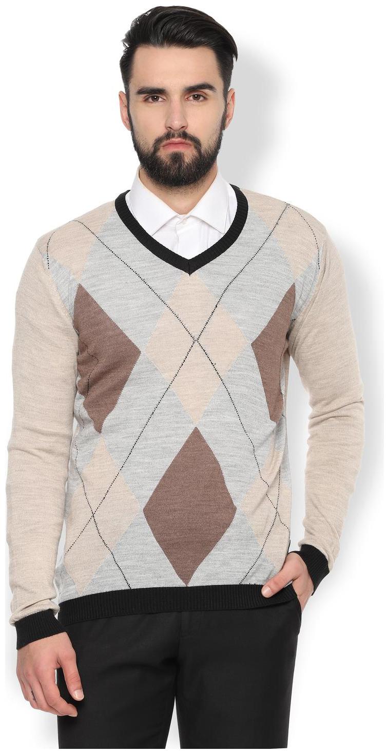 

Van Heusen Men Blended Pullover Beige