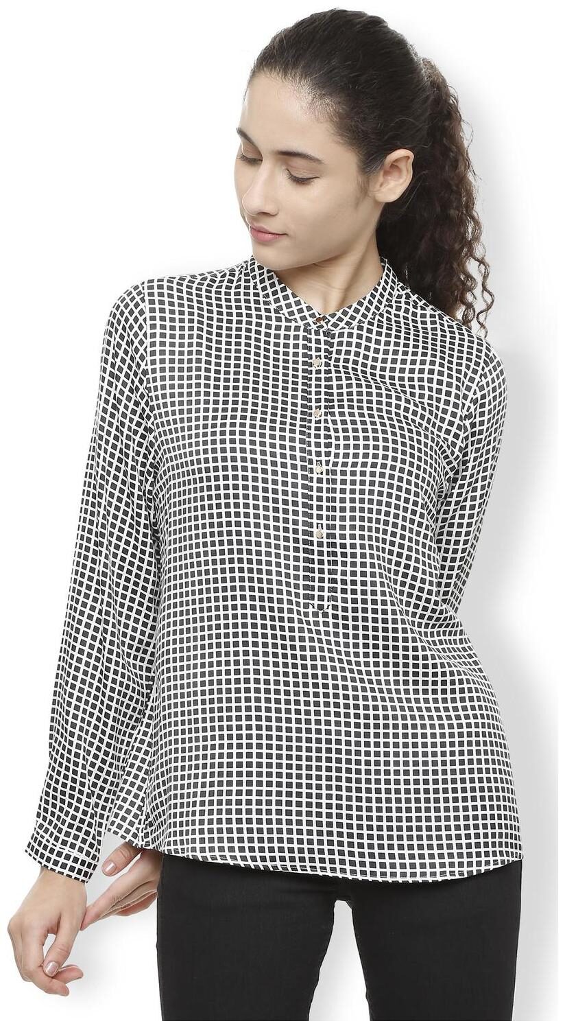 

Van Heusen Women Printed Regular top - Black