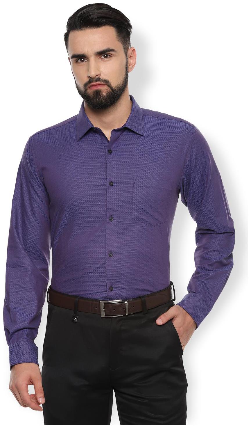 

Van Heusen Men Regular fit Formal Shirt - Purple