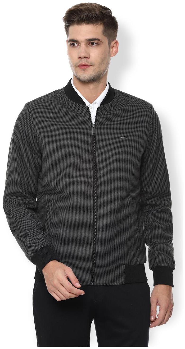 

Van Heusen Men Blended Leather Jacket Black